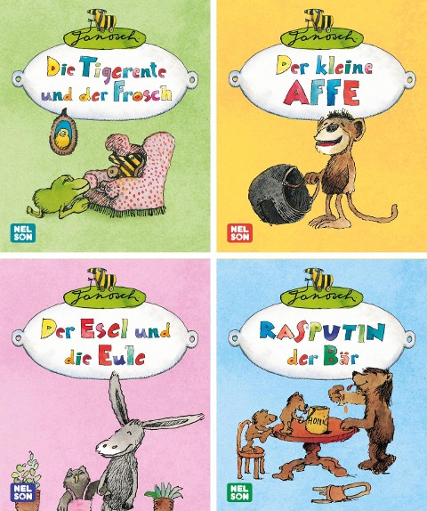 Nelson Mini-Bücher: Janosch 1-4 - 
