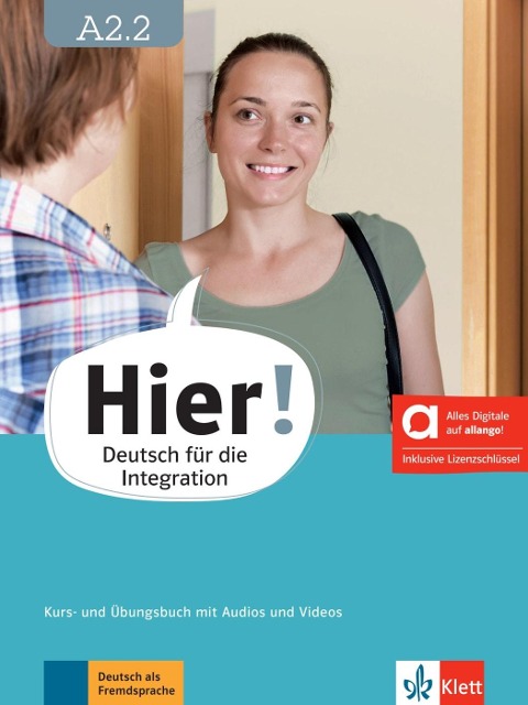 Hier! A2.2 - Hybride Ausgabe allango. Kurs- und Übungsbuch mit Audios und Videos inklusive Lizenzschlüssel allango (24 Monate) - 