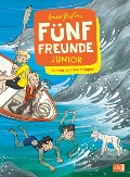 Cover-Bild zum Titel 'Fünf Freunde JUNIOR - Gefahr auf den Klippen' von 'Enid Blyton'