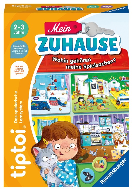 Ravensburger tiptoi Spiel 00196 - Mein Zuhause, Lernspiel zum Wortschatz, für Kinder ab 2 Jahren - 
