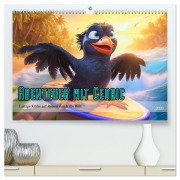 Cover-Bild zum Titel 'Abenteuer mit Cedric - Lustige Krähe auf Reisen durch die Welt (hochwertiger Premium Wandkalender 2026 DIN A2 quer), Kunstdruck in Hochglanz' von 'Anja Frost'