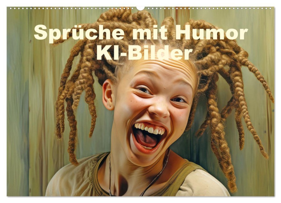 Sprüche mit Humor - KI-Bilder (Wandkalender 2026 DIN A2 quer), CALVENDO Monatskalender - Liselotte Brunner-Klaus