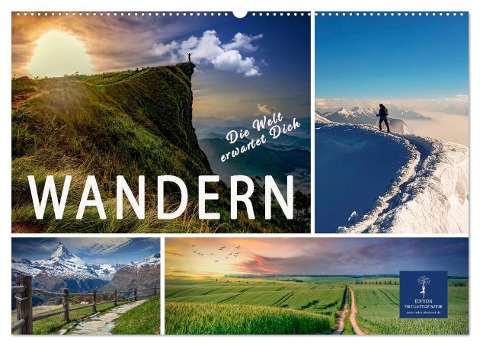 Wandern - die Welt erwartet Dich (Wandkalender 2024 DIN A2 quer), CALVENDO Monatskalender - Peter Roder