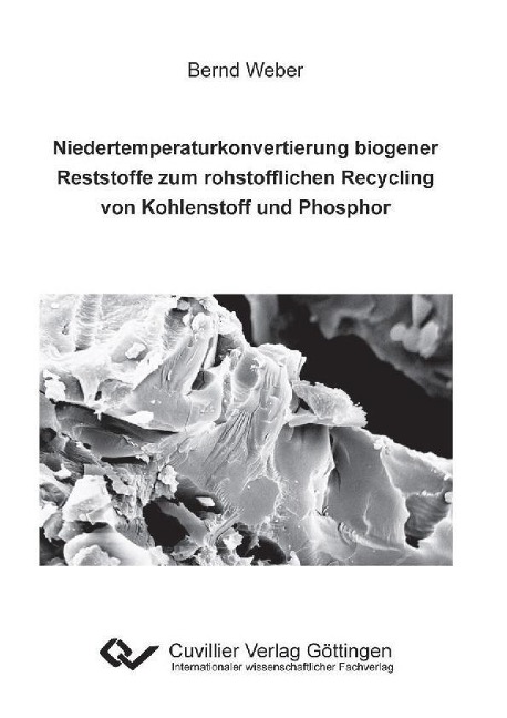 Niedertemperaturkonvertierung biogener Reststoffe zum rohstofflichen Recycling von Kohlenstoff und Phosphor - 