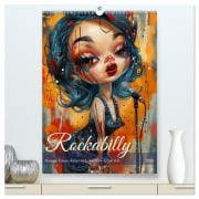 Cover-Bild zum Titel 'Rockabilly. Strange Comic-Kunst Girls im 50er-Jahre Stil (hochwertiger Premium Wandkalender 2026 DIN A2 hoch), Kunstdruck in Hochglanz' von 'Rose Hurley'