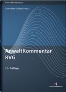 Cover-Bild zum Titel 'AnwaltKommentar RVG' von 'Maik Schlaak, Julian Dahn, Thomas Schmidt, Joachim Volpert, Norbert Schneider'