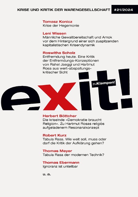 exit! Krise und Kritik der Warengesellschaft - Tomasz Konicz, Leni Wissen, Herbert Böttcher, Roswitha Scholz, Robert Kurz