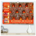 BUDDHA IM GLÜCK - Buddhistische Weisheiten (hochwertiger Premium Wandkalender 2024 DIN A2 quer), Kunstdruck in Hochglanz - Globe Visual