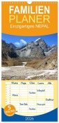 Cover-Bild zum Titel 'Familienplaner 2026 - Einzigartiges NEPAL mit 5 Spalten (Wandkalender, 21 x 45 cm) CALVENDO' von 'Ulrich Senff'