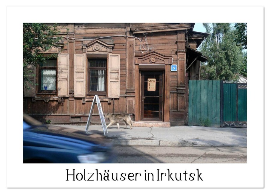 Holzhäuser in Irkutsk (Wandkalender 2026 DIN A2 quer), CALVENDO Monatskalender - Lucy M. Laube