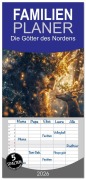 Cover-Bild zum Titel 'Familienplaner 2026 - Die Götter des Nordens mit 5 Spalten (Wandkalender, 21 x 45 cm) CALVENDO' von 'Steffen Gierok-Latniak'