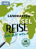 Cover-Bild zum Titel 'Landkarten-Rätselreise um die Welt' von 'Nadine Ormo, Michael Laufersweiler'
