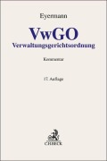 Cover-Bild zum Titel 'Verwaltungsgerichtsordnung. VwGO' von 'Erich Eyermann'
