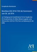 Cover-Bild zum Titel 'Beschluss (EU) 2016/1332 der Kommission vom 28. Juli 2016' von 'Europäische Kommission'