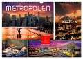 Metropolen - Nacht Skylines (Wandkalender 2024 DIN A3 quer), CALVENDO Monatskalender - Peter Roder