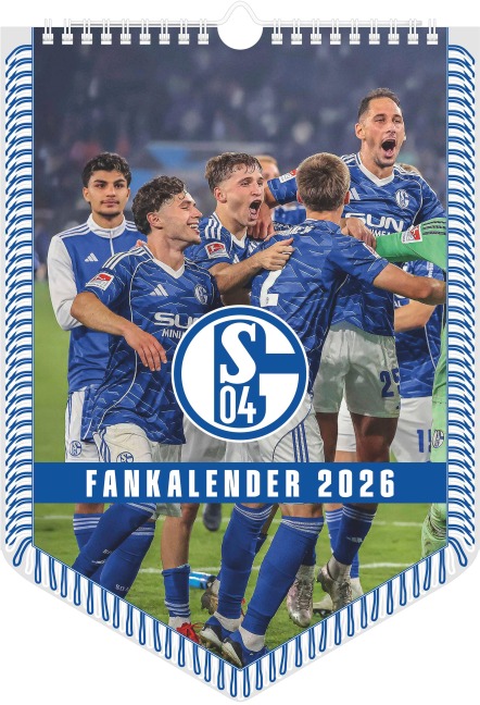 FC Schalke 04 2026 - Bannerkalender - Fan-Kalender - Fußball-Kalender - Wand-Kalender - 29,7x42 - Sport - 