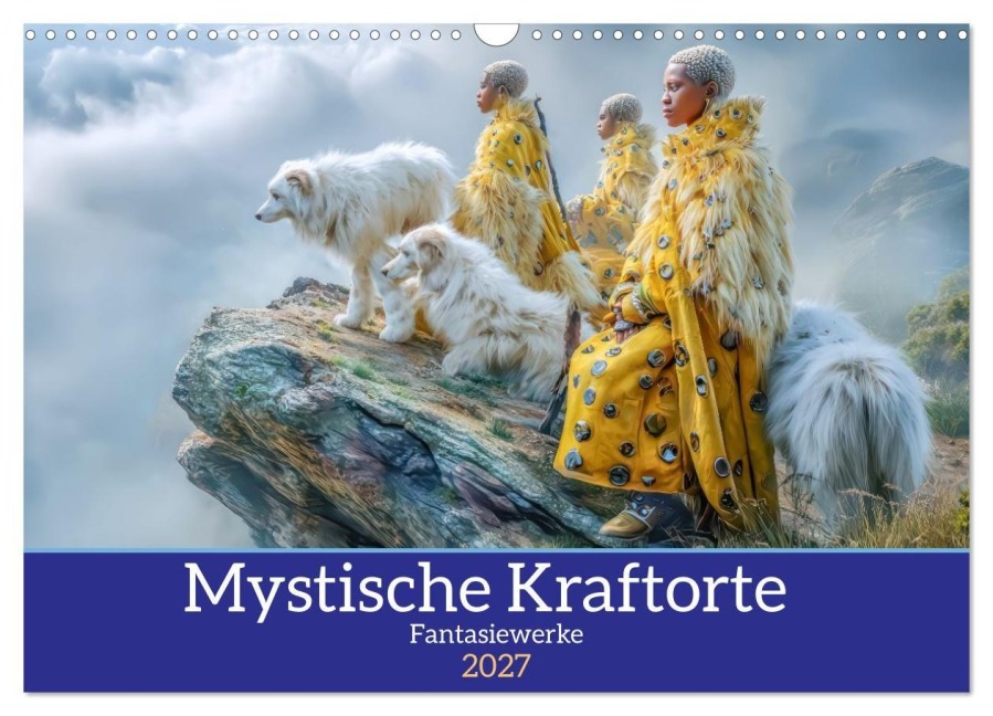 Mystische Kraftorte - Fantasiewerke (Wandkalender 2027 DIN A3 quer), CALVENDO Monatskalender - Liselotte Brunner-Klaus