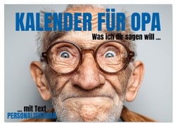 Cover-Bild zum Titel 'Kalender für Opa - Was ich dir sagen will (Wandkalender 2026 DIN A4 quer), CALVENDO Monatskalender' von 'Mb Fotografie'