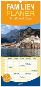 Cover-Bild zum Titel 'Familienplaner 2026 - Amalfiküste und Capri mit 5 Spalten (Wandkalender, 21 x 45 cm) CALVENDO' von 'Joana Kruse'