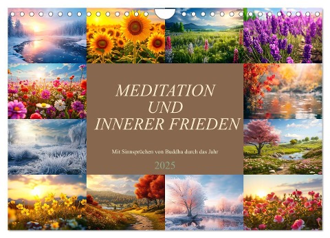 Meditation und innerer Frieden (Wandkalender 2025 DIN A4 quer), CALVENDO Monatskalender - Dirk Meutzner