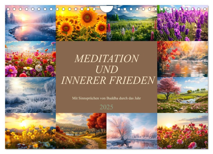 Meditation und innerer Frieden (Wandkalender 2025 DIN A4 quer), CALVENDO Monatskalender - Dirk Meutzner