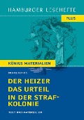 Cover-Bild zum Titel 'Der Heizer, Das Urteil, In der Strafkolonie (Textausgabe)' von 'Franz Kafka'