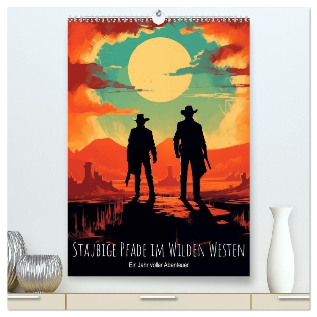 Staubige Pfade im Wilden Westen: Ein Jahr voller Abenteuer (hochwertiger Premium Wandkalender 2026 DIN A2 hoch), Kunstdruck in Hochglanz - Artefacti Artefacti