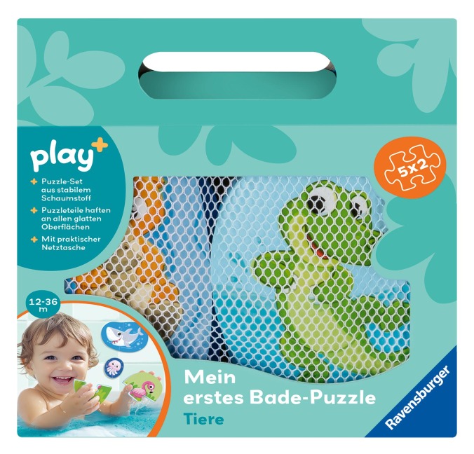 Play+ Mein erstes Bade-Puzzle: Tiere - ab 12 Monate - 