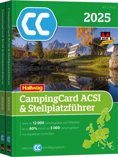 ACSI CampingCard & Stellplatzführer 2025 - 