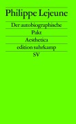 Cover-Bild zum Titel 'Der autobiographische Pakt' von 'Philippe Lejeune'