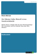 Cover-Bild zum Titel 'Die Diktatur Sullas. Blutzoll versus Standessolidarität' von 'Pierre Shirvan'