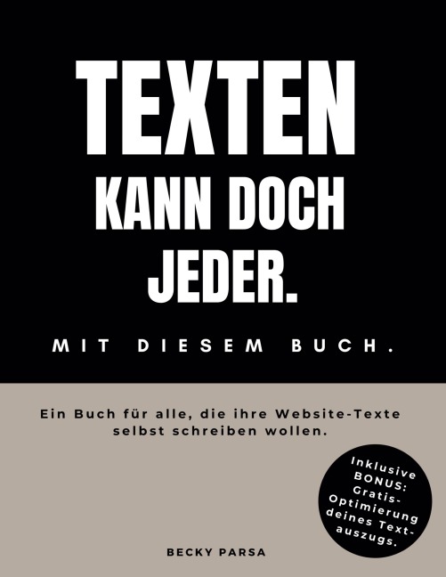Texten kann doch jeder - Becky Parsa