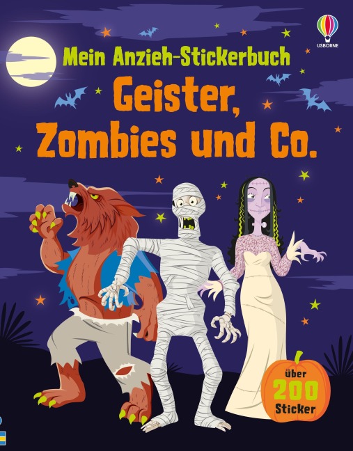 Mein Anzieh-Stickerbuch: Geister, Zombies und Co. - Louie Stowell