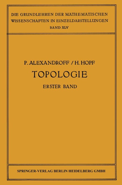 Topologie I - H. Hopf, Paul Alexandroff