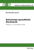Cover-Bild zum Titel 'Schwierige sprachliche Strukturen' von 'Bernhard Engelen'