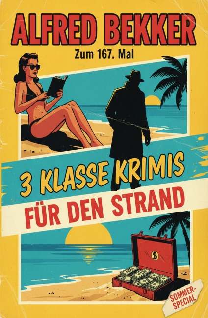 Zum 167. Mal 3 klasse Krimis für den Strand - Alfred Bekker