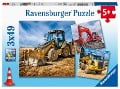 Ravensburger Kinderpuzzle - 05032 Baufahrzeuge im Einsatz - Puzzle für Kinder ab 5 Jahren, mit 3x49 Teilen - 