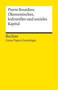 Cover-Bild zum Titel 'Ökonomisches, kulturelles und soziales Kapital' von 'Pierre Bourdieu'