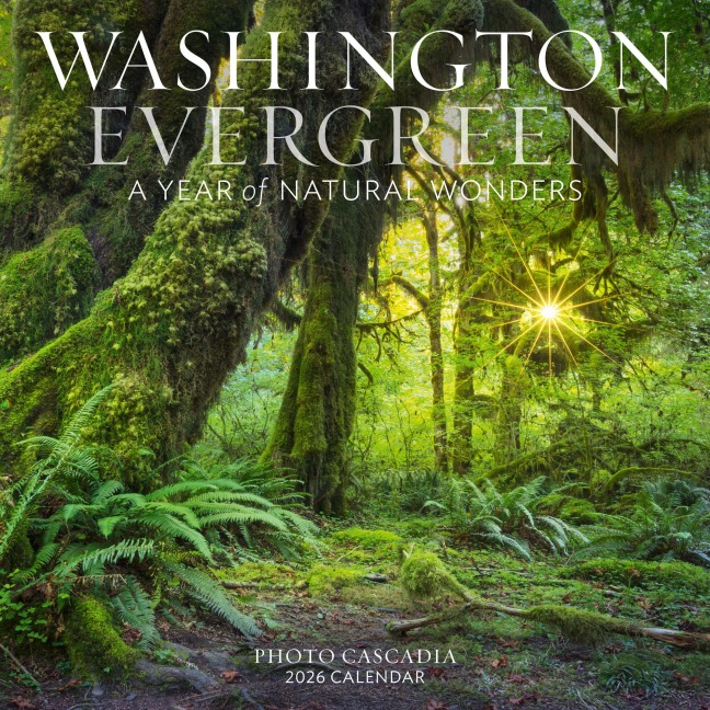 Washington Evergreen Wall Calendar 2026 - Photo Cascadia, Workman Calendars