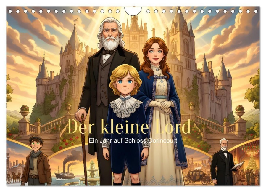 Der kleine Lord - Ein Jahr auf Schloss Dorincourt (Wandkalender 2027 DIN A4 quer), CALVENDO Monatskalender - Pixs:Sell