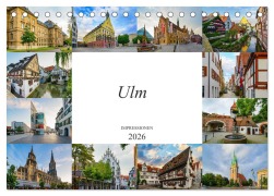 Cover-Bild zum Titel 'Ulm Impressionen (Tischkalender 2026 DIN A5 quer), CALVENDO Monatskalender' von 'Dirk Meutzner'