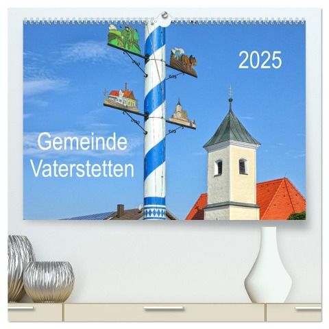 Gemeinde Vaterstetten (hochwertiger Premium Wandkalender 2025 DIN A2 quer), Kunstdruck in Hochglanz - Gro Gro