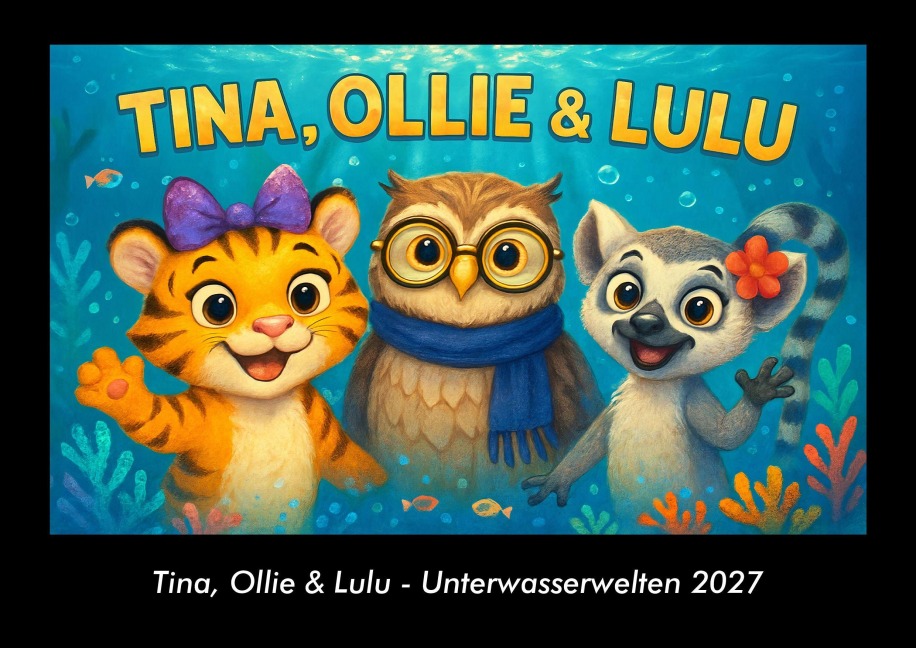 Tina, Ollie & Lulu - Unterwasserwelten 2027 Fotokalender DIN A3 - Tobias Schmitt, Kevin Heber