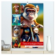 Cover-Bild zum Titel 'Tiere in lustigen Posen (hochwertiger Premium Wandkalender 2026 DIN A2 hoch), Kunstdruck in Hochglanz' von 'Ursula Di Chito'