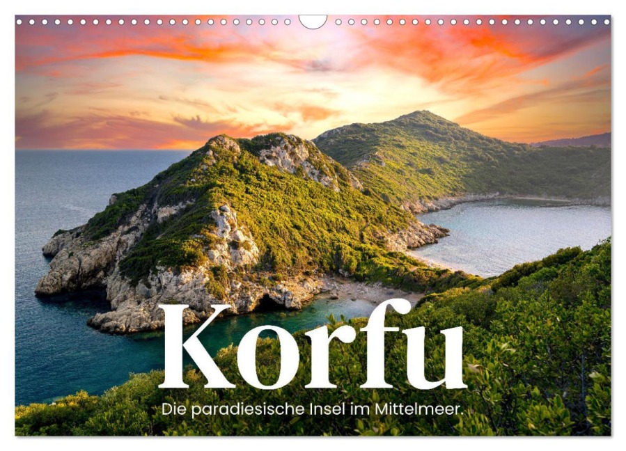 Korfu - Die paradiesische Insel im Mittelmeer. (Wandkalender 2026 DIN A3 quer), CALVENDO Monatskalender - Sf Sf
