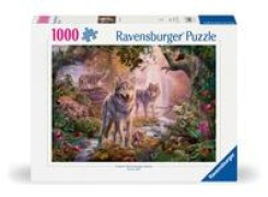 Cover-Bild zum Titel 'Erwachsenenpuzzle 1000 Teile - Wolfsfamilie im Sommer' von ''