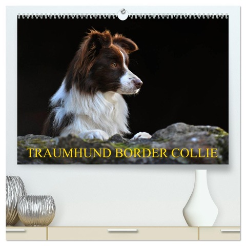 Traumhund Border Collie (hochwertiger Premium Wandkalender 2025 DIN A2 quer), Kunstdruck in Hochglanz - Sigrid Starick