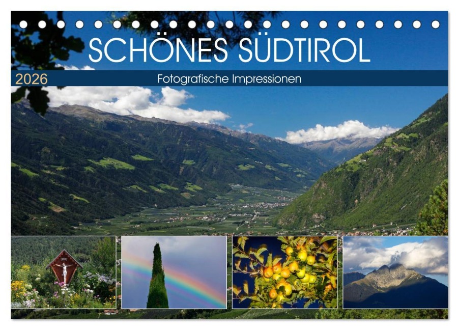Schönes Südtirol (Tischkalender 2026 DIN A5 quer), CALVENDO Monatskalender - Anette/Thomas Jäger