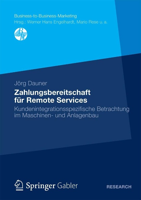 Zahlungsbereitschaft für Remote Services - Jörg Dauner