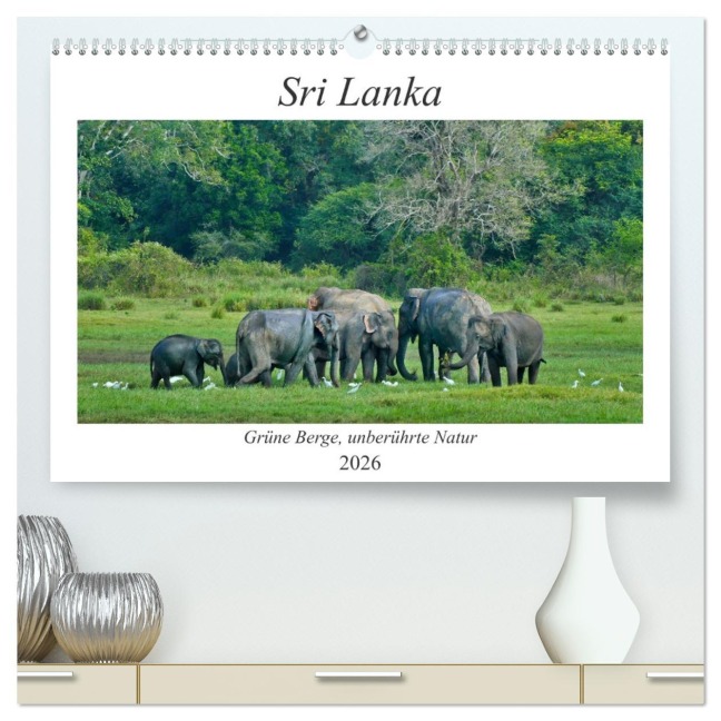 Sri Lanka, Grüne Berge - unberührte Natur (hochwertiger Premium Wandkalender 2026 DIN A2 quer), Kunstdruck in Hochglanz - Herbert Böck